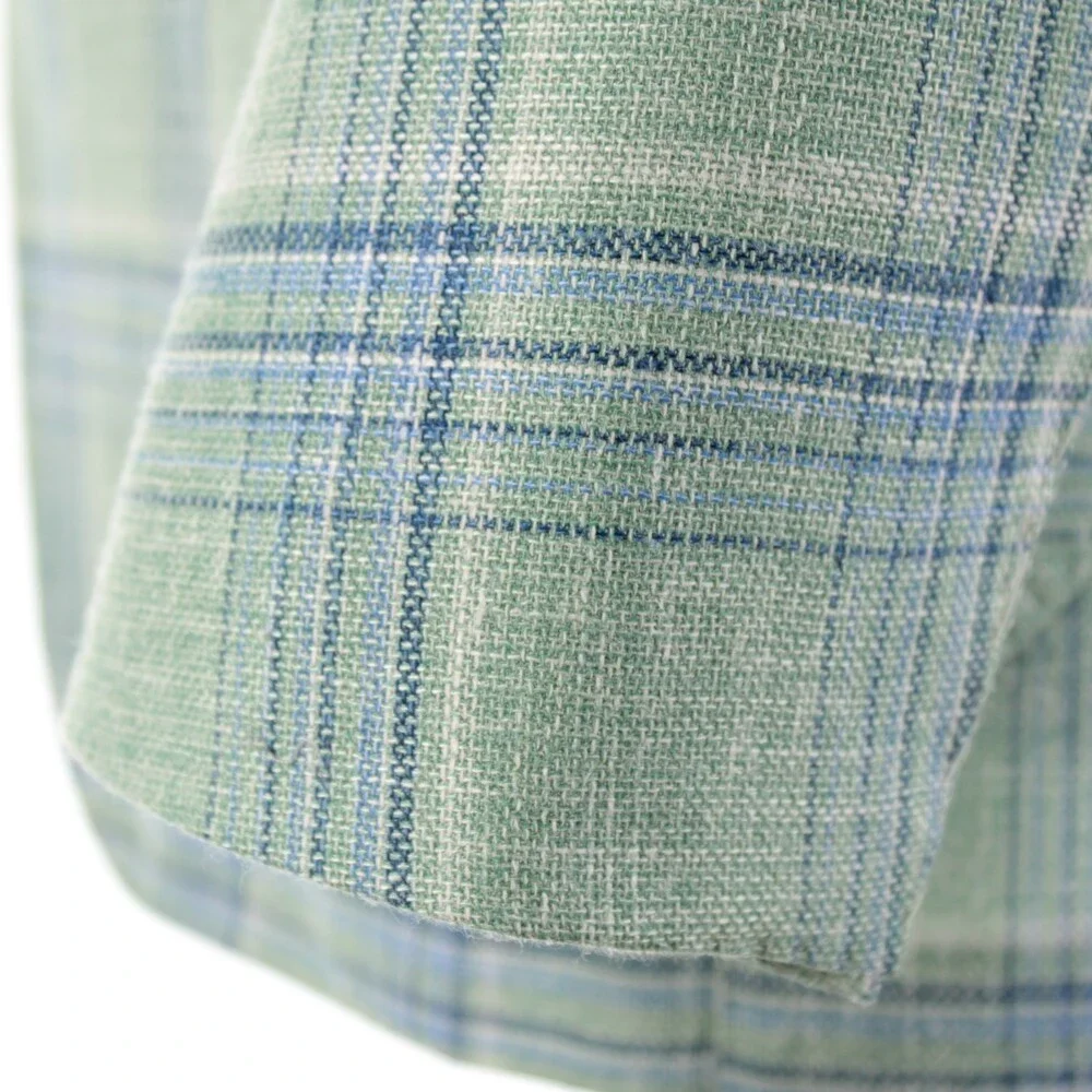 Sartorio Kiton NWT Wool Blend Sport Coat Size 50R (40R US) In Green w Blue Plaid
